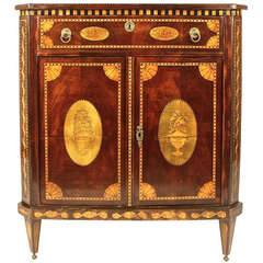 Small Late 18th Century Dutch Neoclassical Mahagony and Fruitwood Cabinet 5