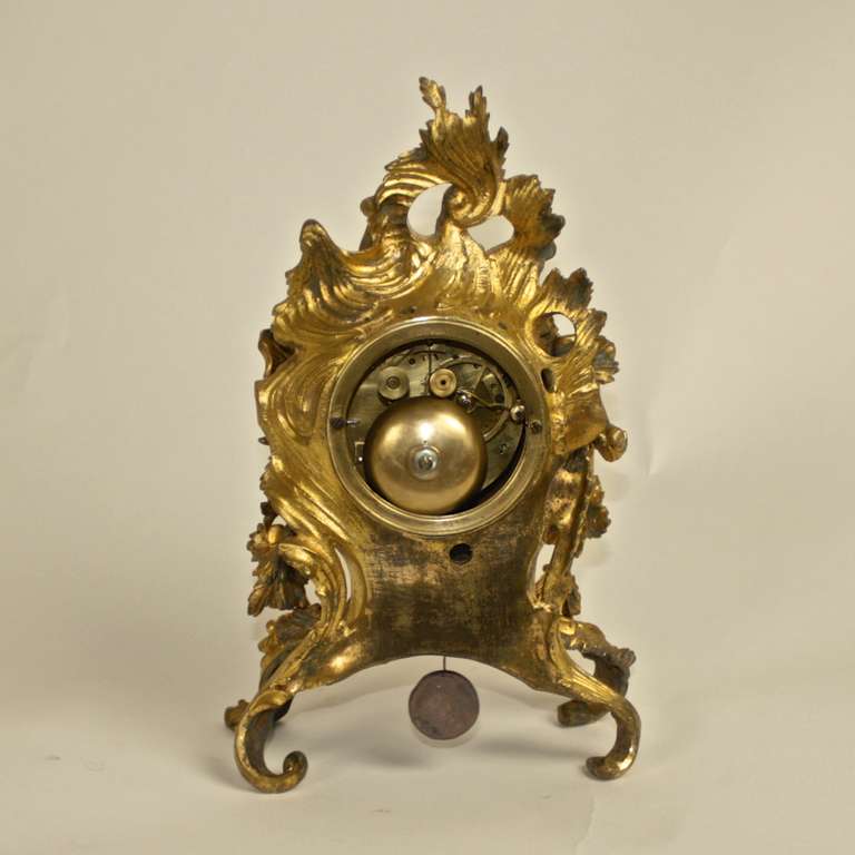 Rococo Style Ormolu Mantel Clock 1
