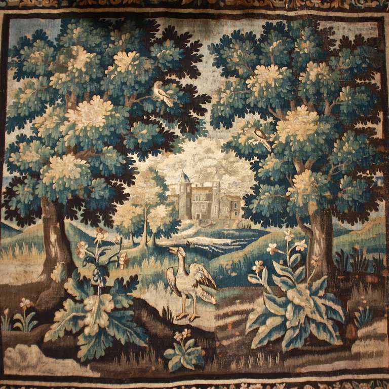 Louis XIV Flemish Verdure Tapestry