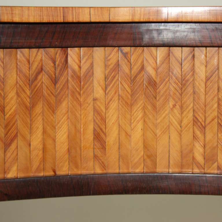 19th Century Kingwood and Parquetry Center Table