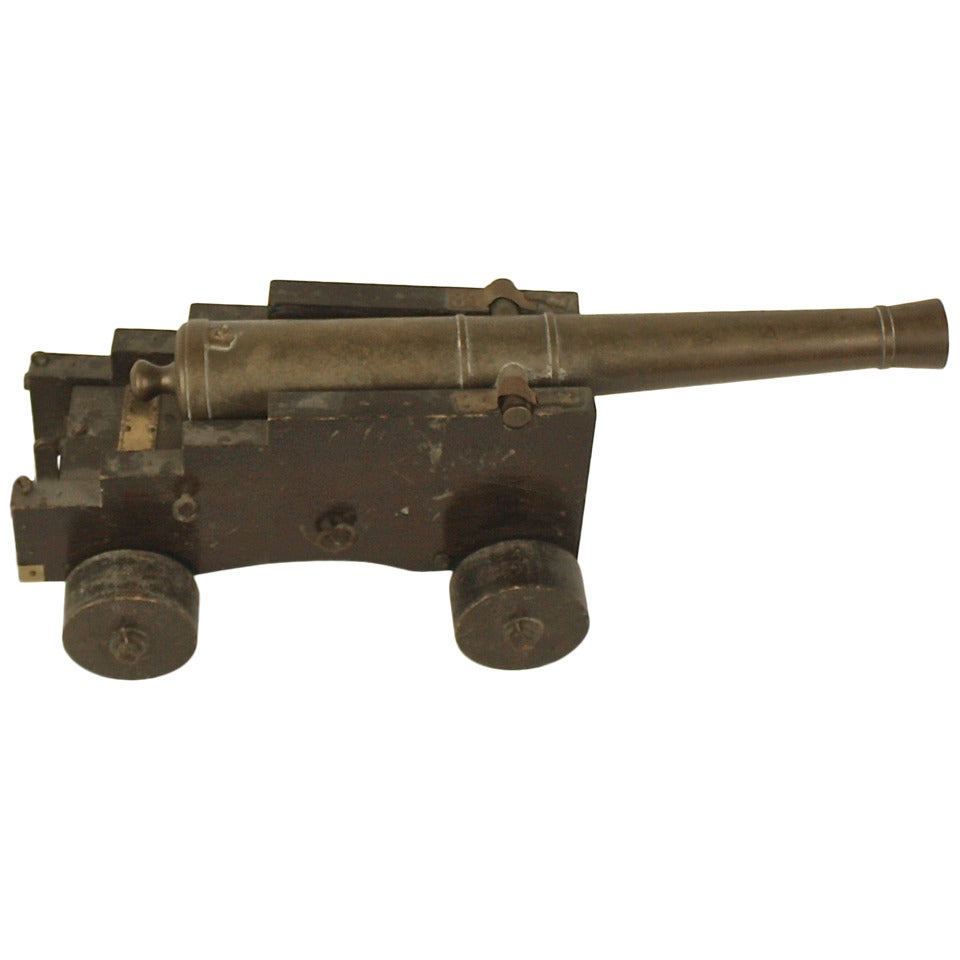 19th Century Model of a Santa Maria Cannon Carriage