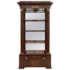 Empire Gilt Bronze-Mounted Mahogany Etagere