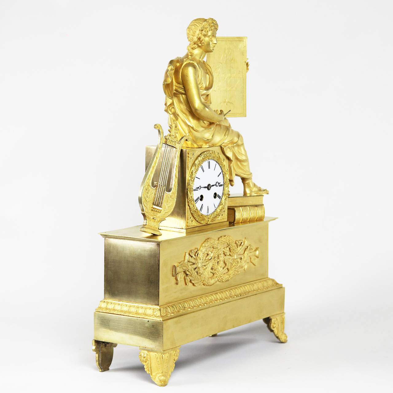 Early 19th Century Empire Ormolu Mantel Clock 