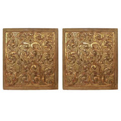 Pair of Louis XV Carved Giltwood Panels
