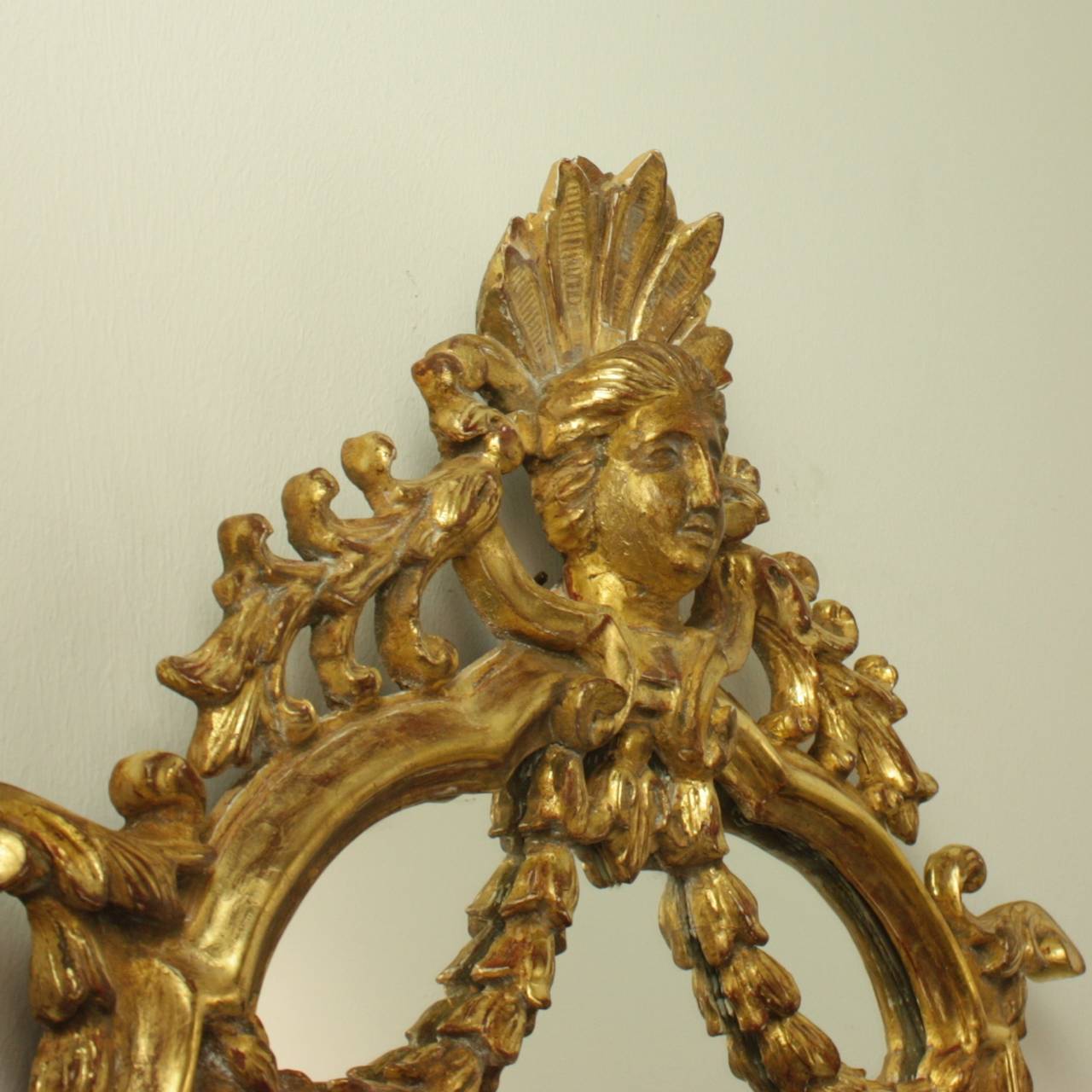 French Pair of Early 18th Century Louis XIV Giltwood Mirrors, circa 1710