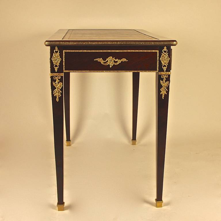 Empire Ormolu Mounted Mahogony Bureau Plat