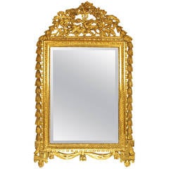 18th Century Louis XVI Giltwood Mirror 8