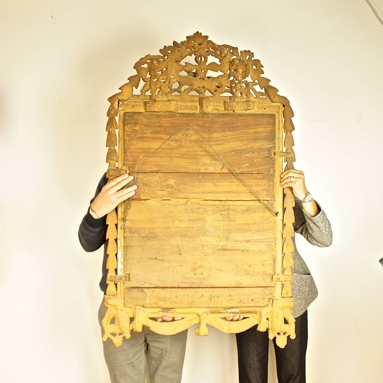 18th Century Louis XVI Giltwood Mirror 1