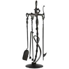 Albert Paley  Forged Fireplace Tools