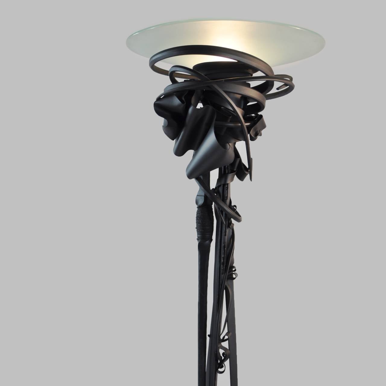 Contemporary Albert Paley Dragon’s Back Floor Lamp, 2006
