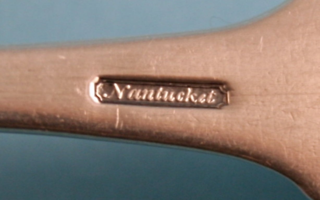 Metalwork Nantucket Coin Silver Spoon, circa 1840s