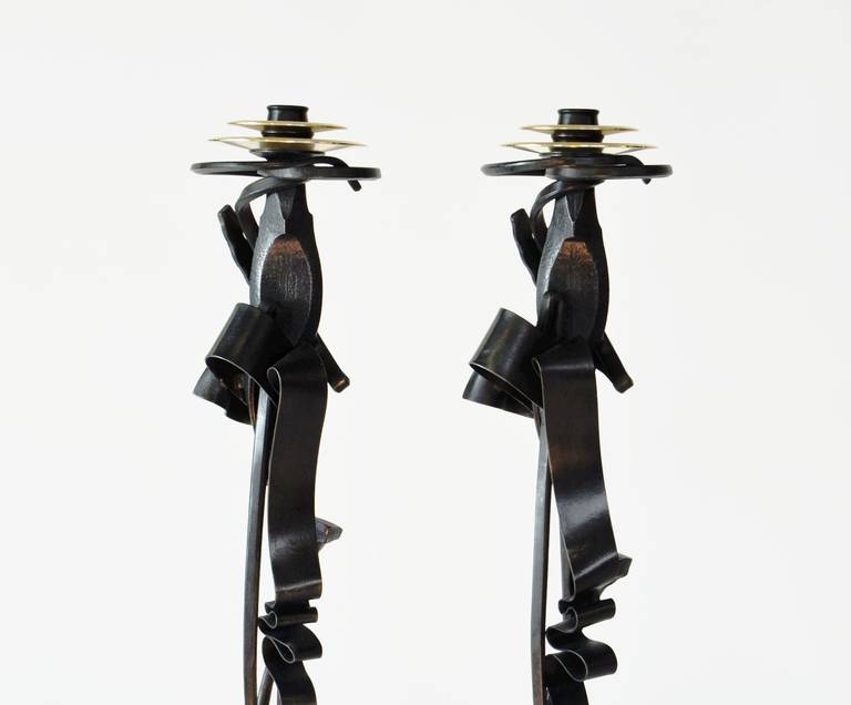 Albert Paley Scepter Candleholders, 2014 In Excellent Condition In Concord, MA