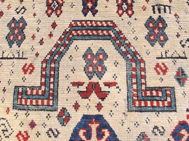 19th Century Caucasian Zakatala Prayer Rug