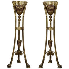 Very Fine Pair of Regence Style Jardinières on Stands 11