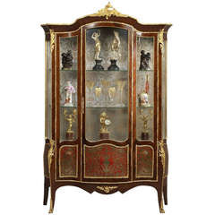 Louis XV Style Boulle Marquetry Vitrine, French, circa 1880 12