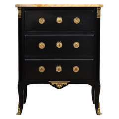 French Transition Style Marble Top Chest