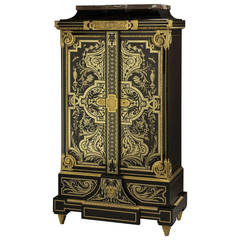 Fine Ebonized ‘Boulle’ Petite Armoire by Joseph Cremer, French, circa 1860 6