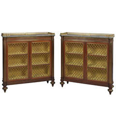 Pair of Regency Dwarf Bookcases 10