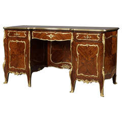 Marquetry Pedestal Desk by François Linke 7