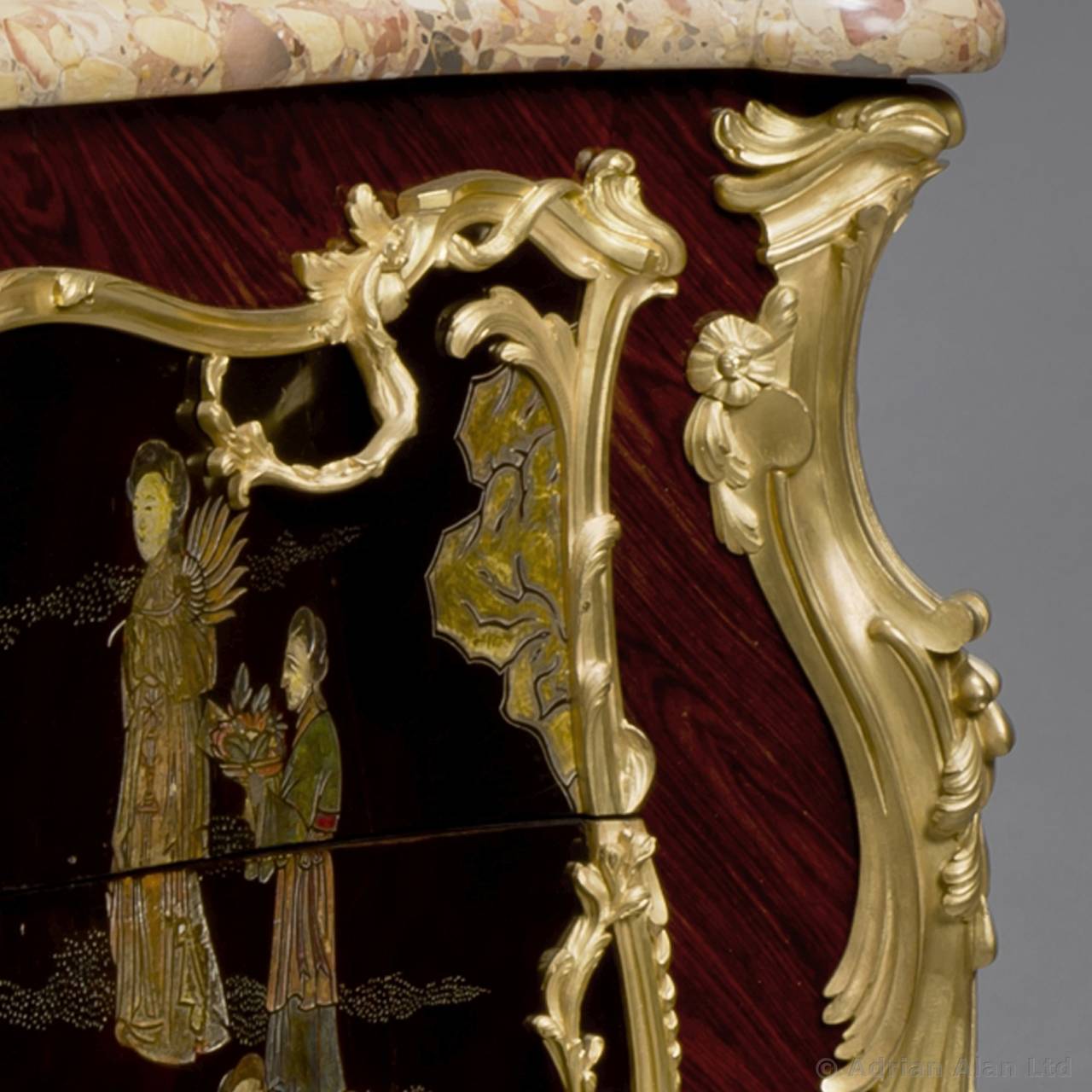 Coromandel Lacquer Commode by Sormani. French, circa 1880. For Sale at