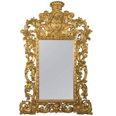 Baroque Style Carved Giltwood Mirror 8