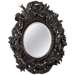 Venetian Carved Mirror Attributed to Valentino Besarel 12