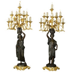Pair of Figural Candelabras by Charles Cumberworth 5