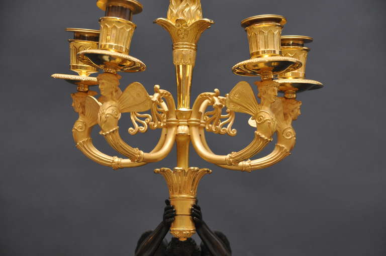 Ormolu Empire Candelabra