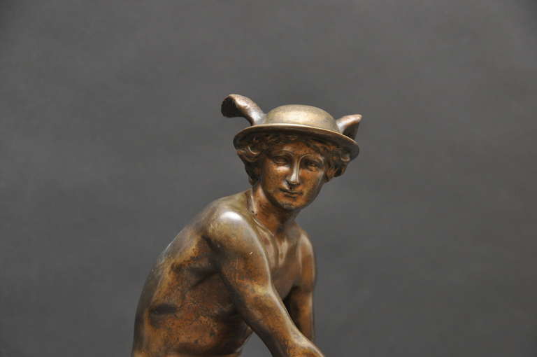 Greco Roman Bronze Sculpture of Mercury