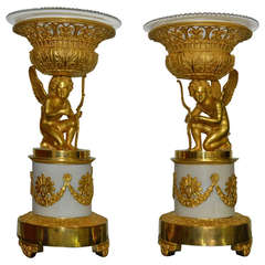 a pair of french restauration centerpiece