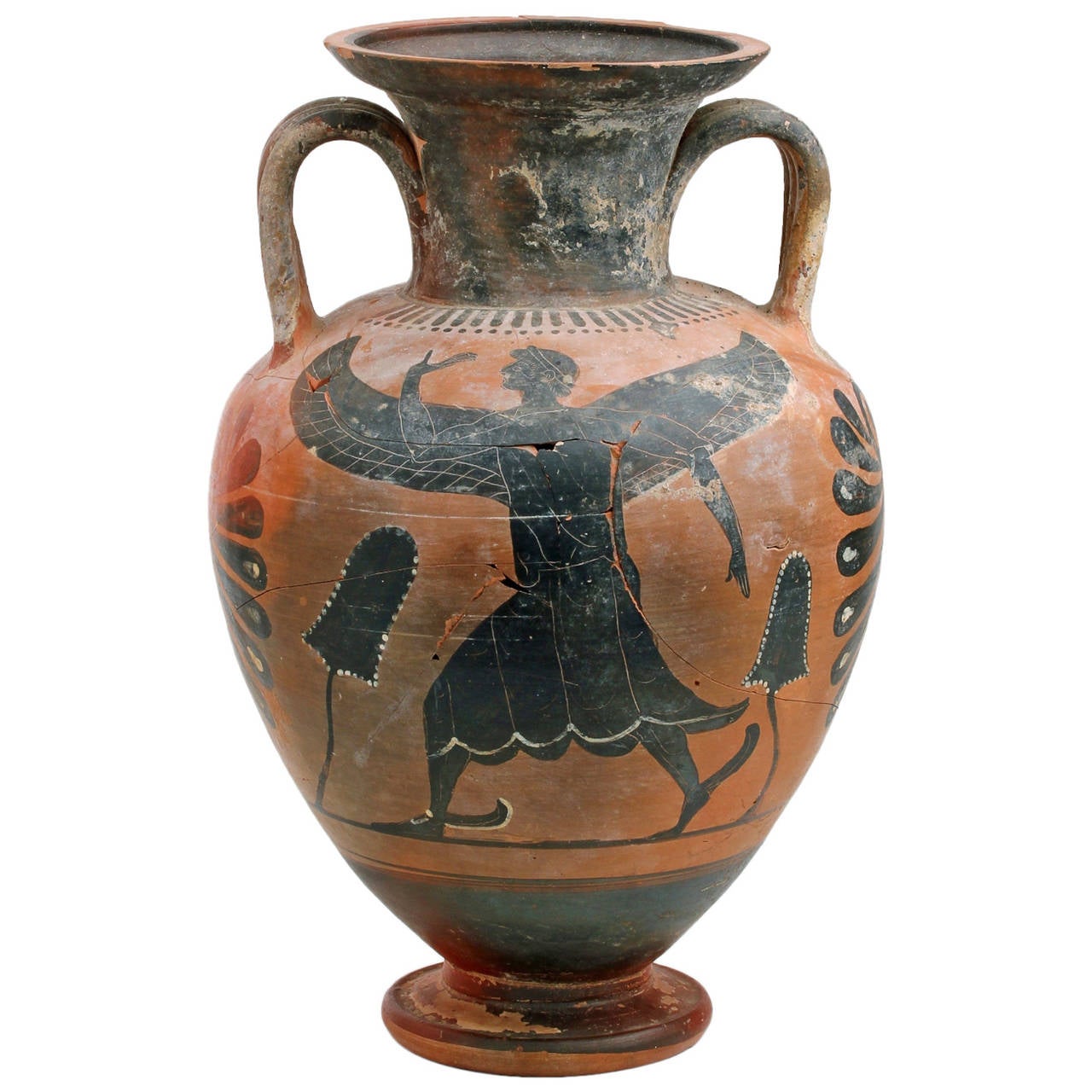 Etruscan Black Figured Amphora For Sale