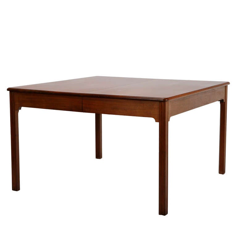 Solid Cuban Mahogany Dining Table By Kaare Klint