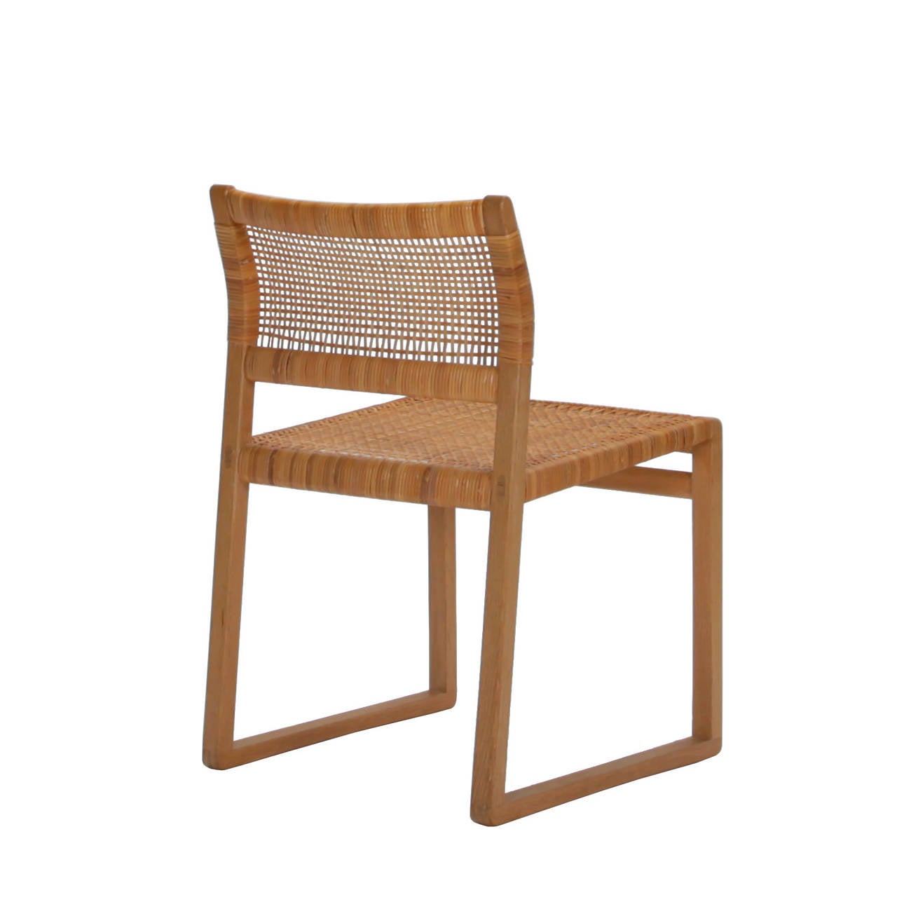 Scandinavian Modern Set of Eight Dining Chairs by Hans Børge Mogensen For Sale