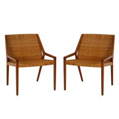 Pair of Armchairs by E. Larsen & A. B. Madsen