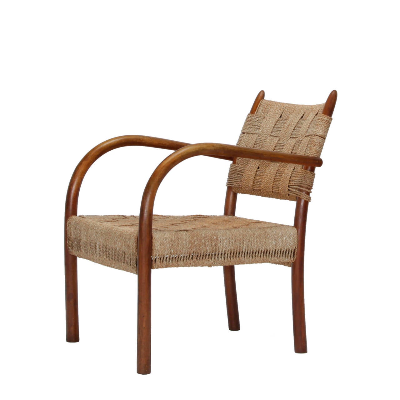 Danish Pair of Easy Chairs by Fritz Schlegel For Sale