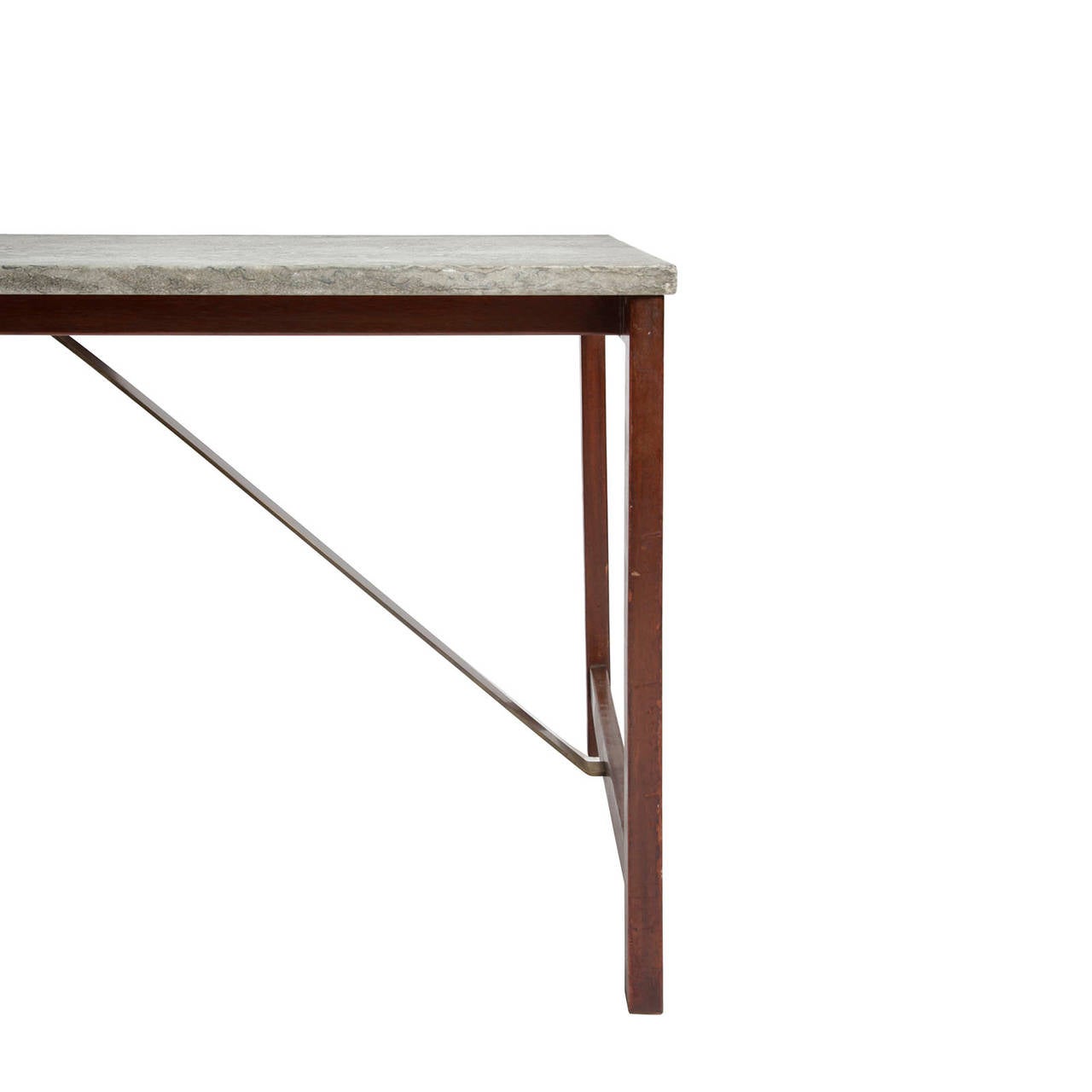 Coffee Table with Marble Top In Excellent Condition For Sale In Copenhagen, DK