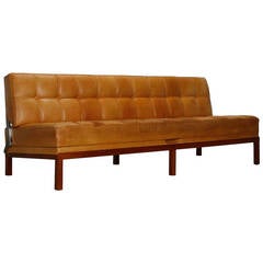 Daybed in Natural Leather