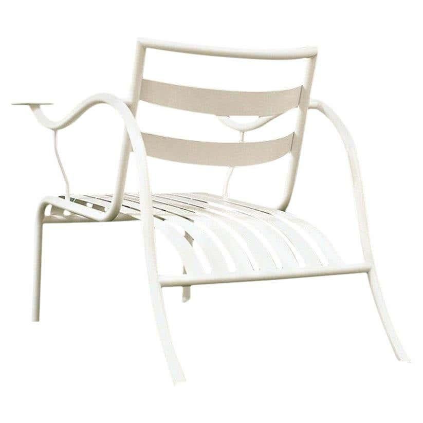 En vente : White (427_gypsum white) Chaise d'extérieur en métal verni Jasper Morrison pour Cappellini