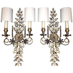 A rare Pair of Maison Bagues Wall Lights