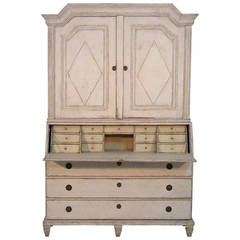 18th Century Swedish Gustavian Secretaire, circa 1780