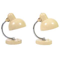Christian Dell Kaiser Idell Model 6722 Pair of Night Table Lamps