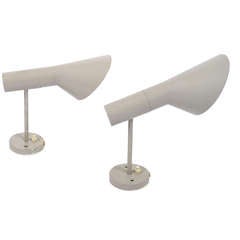 Vintage Pair of Early Arne Jacobsen Wall Lamps
