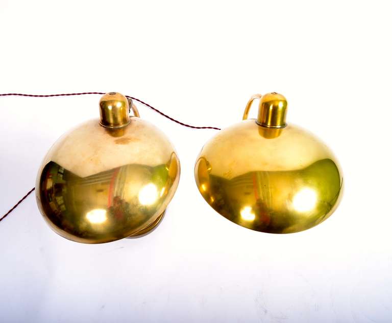 Christian Dell Pair of President Lamps in Brass 1