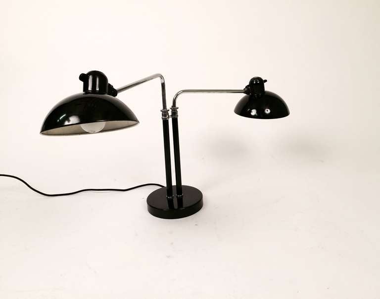 Christian Dell Kaiser Idell Model 6660 Super Double Lamp