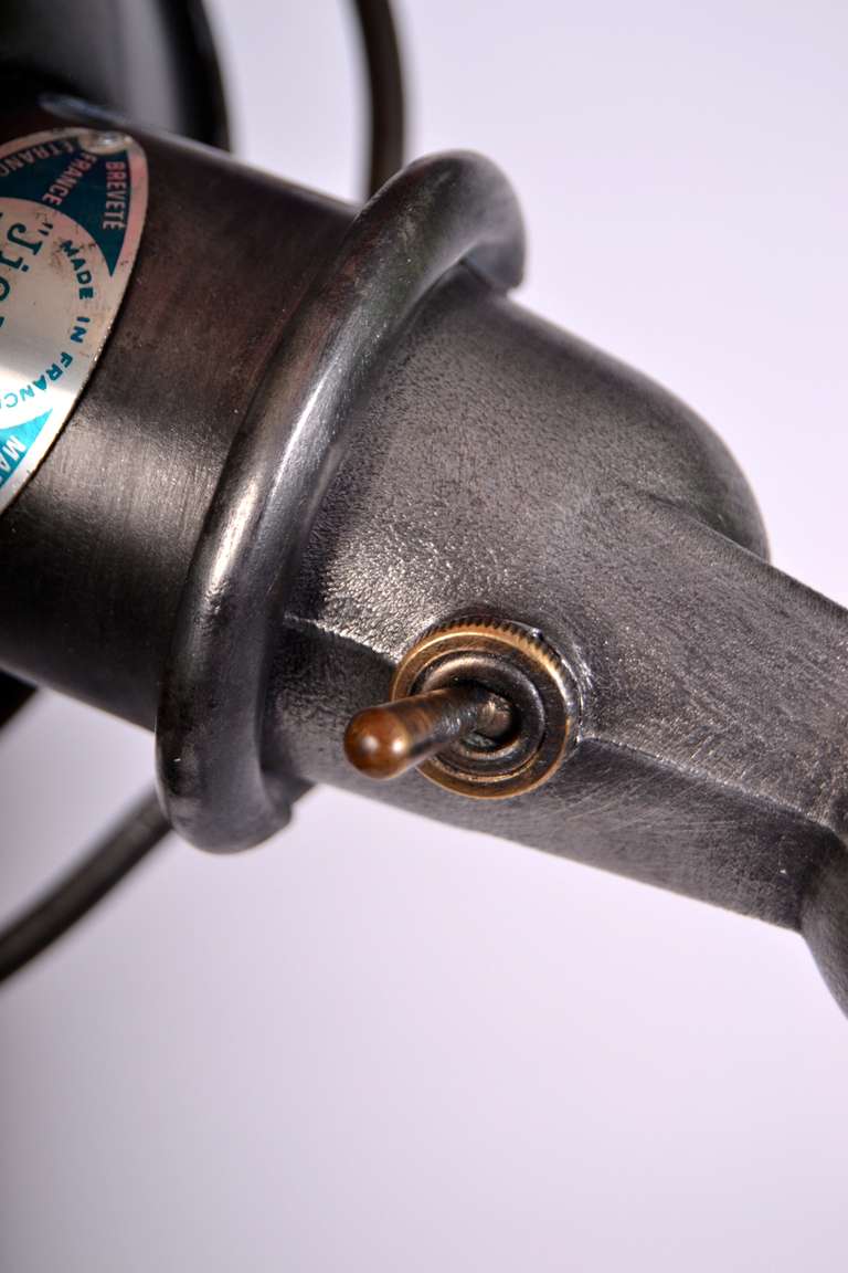 Jieldé Floor Lamp Motor Black In Excellent Condition In Copenhagen, DK