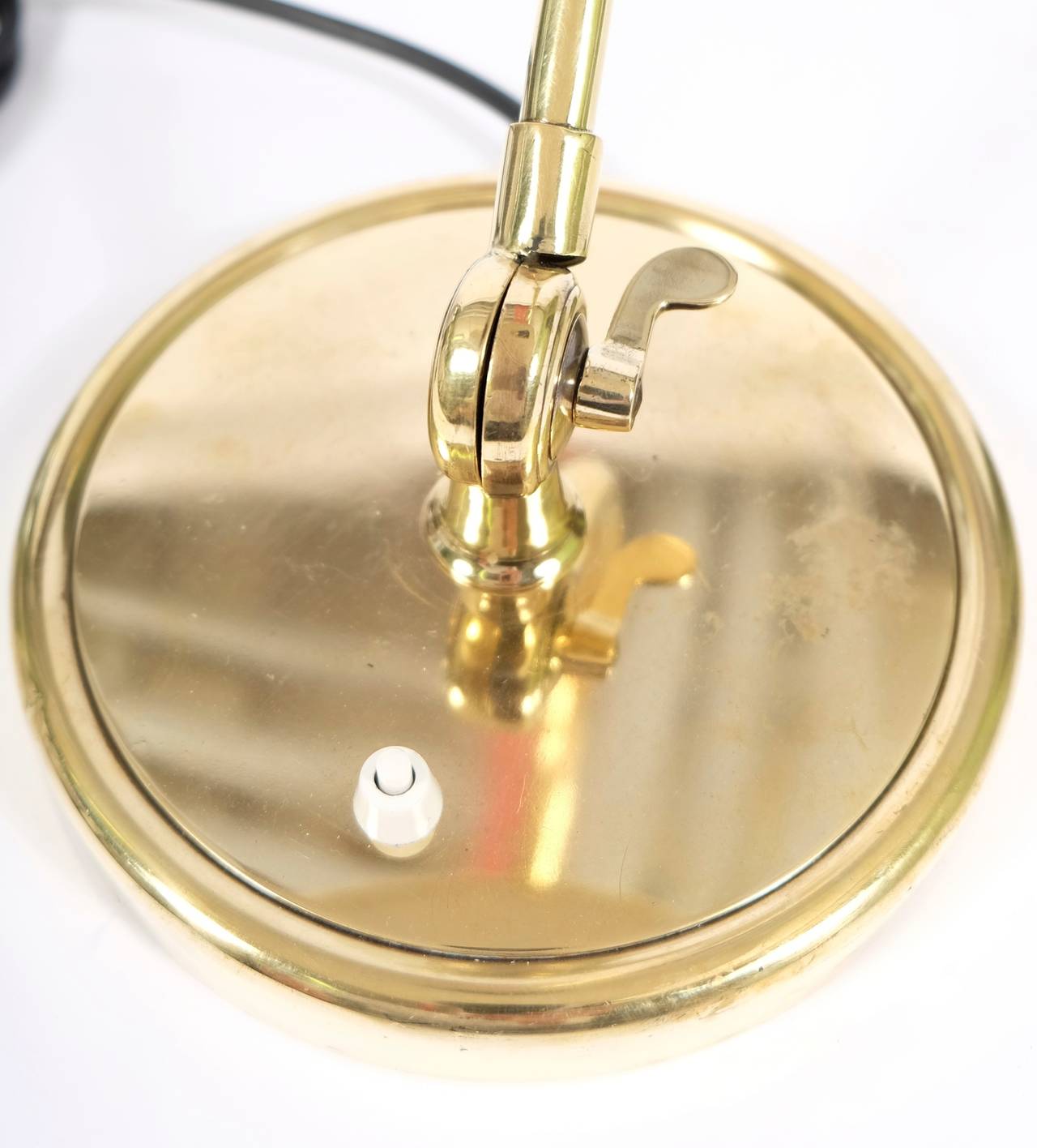Bauhaus Christian Dell President Table Lamp in Brass