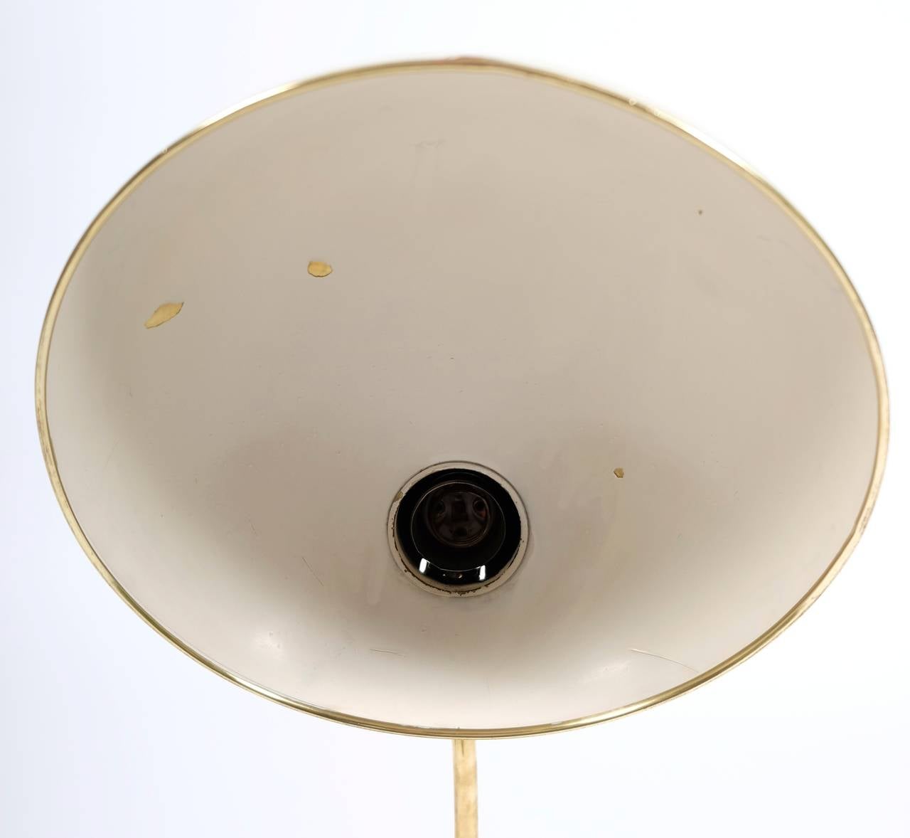 German Christian Dell President Table Lamp in Brass