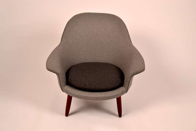 Danish Organic Shaped Hans Olsen Easy Chair