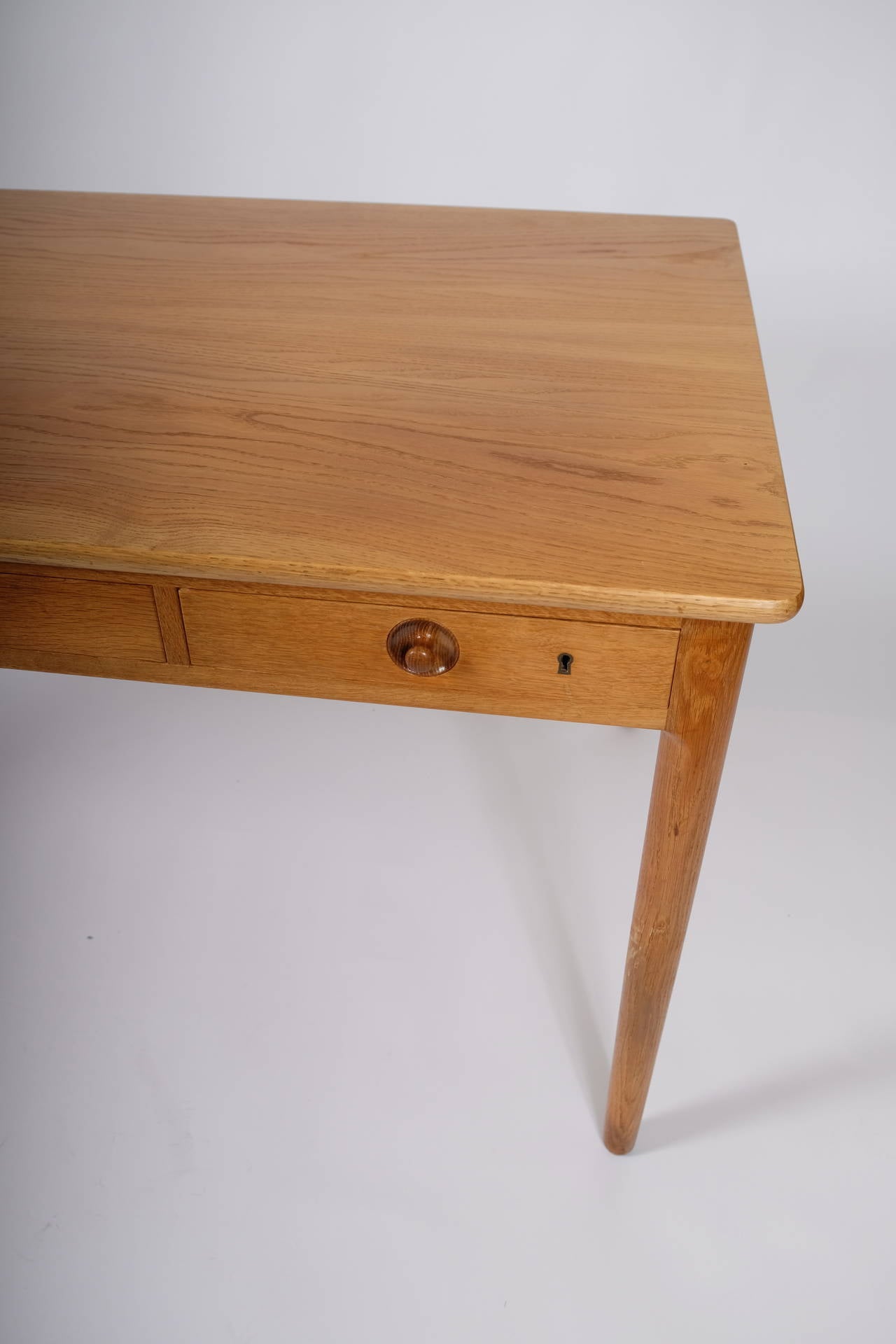 Danish Hans J. Wegner at 305 Desk in Oak