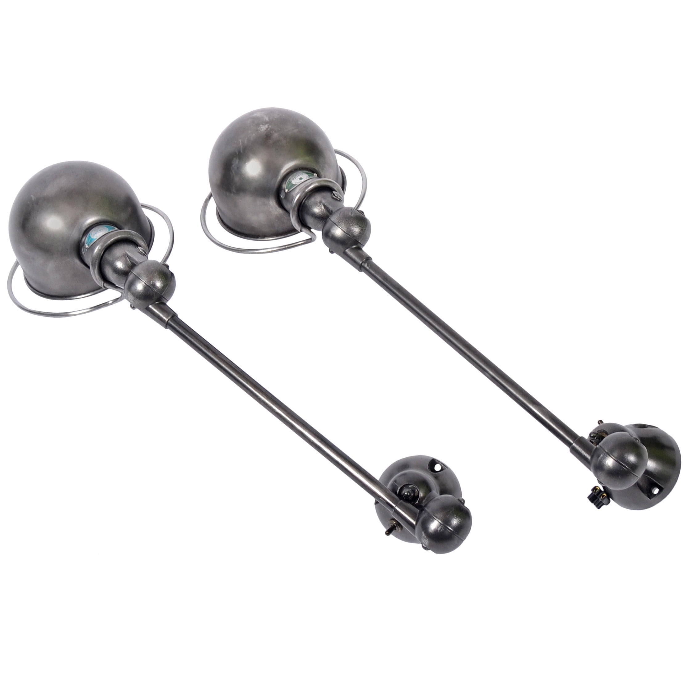 Pair of Vintage Jieldé Wall Lamps For Sale